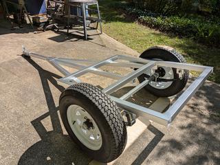 Custom kayak trailer fabrication